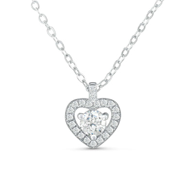 Silver Heart Necklace - Silver Necklace Women - Women’s Necklace Necklace Brother & Sisters